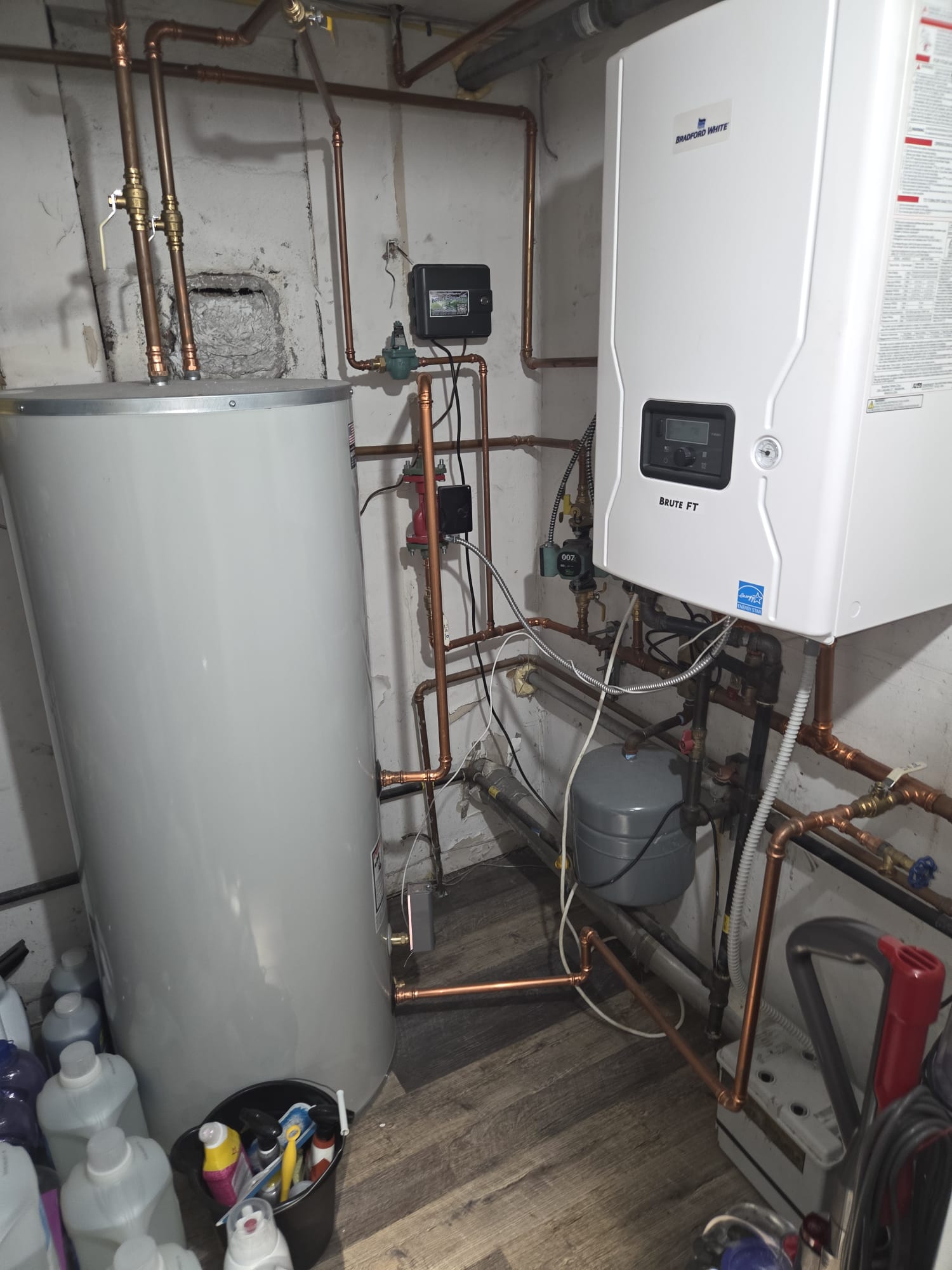 Boiler installation, wide view
