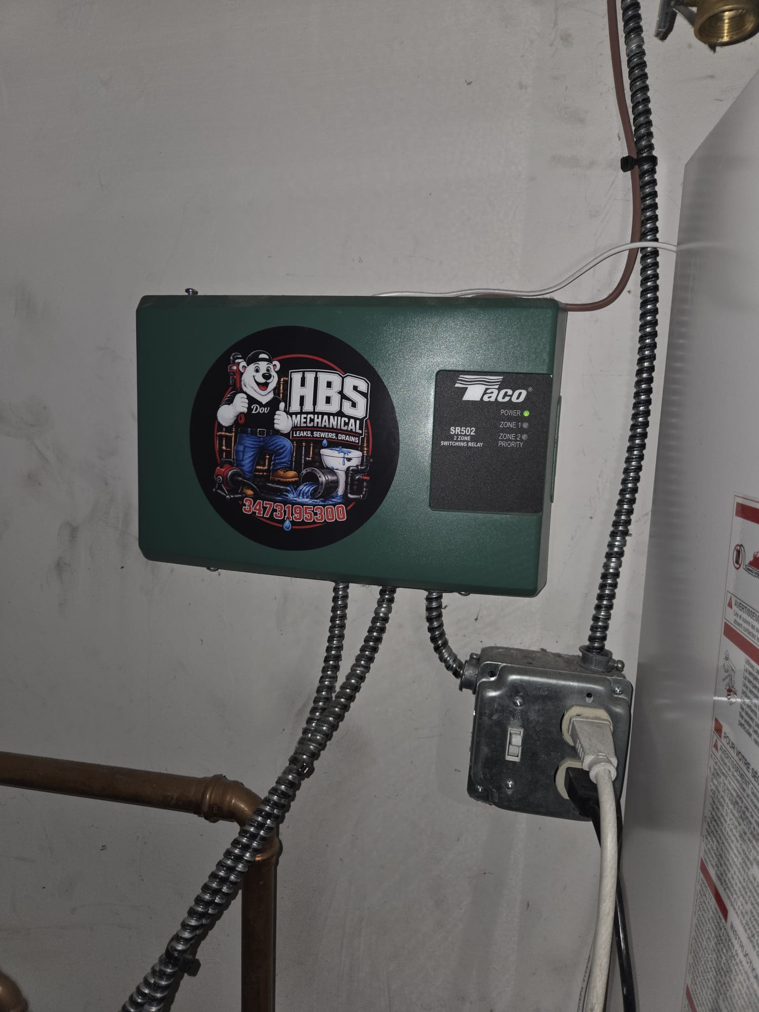 Heating zone control install