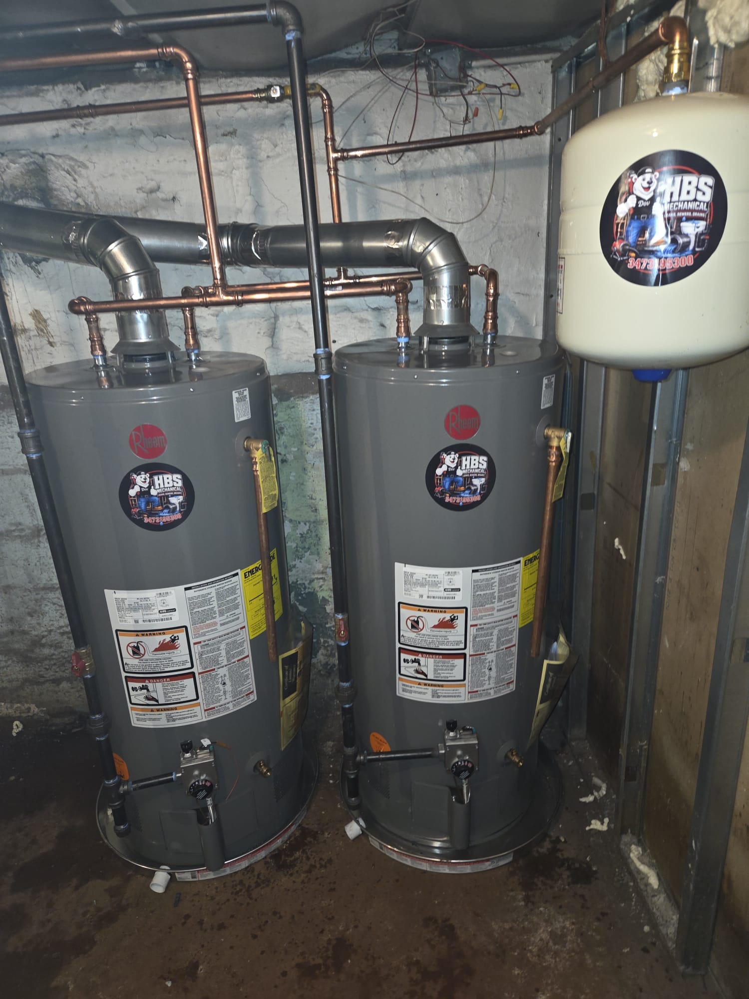 Dual water heater installation